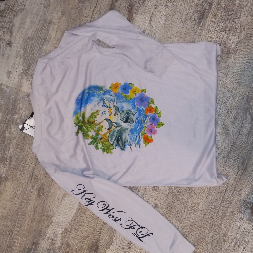 Child's extra large sunscreen swim shirt Key West Florida souvenir unisex